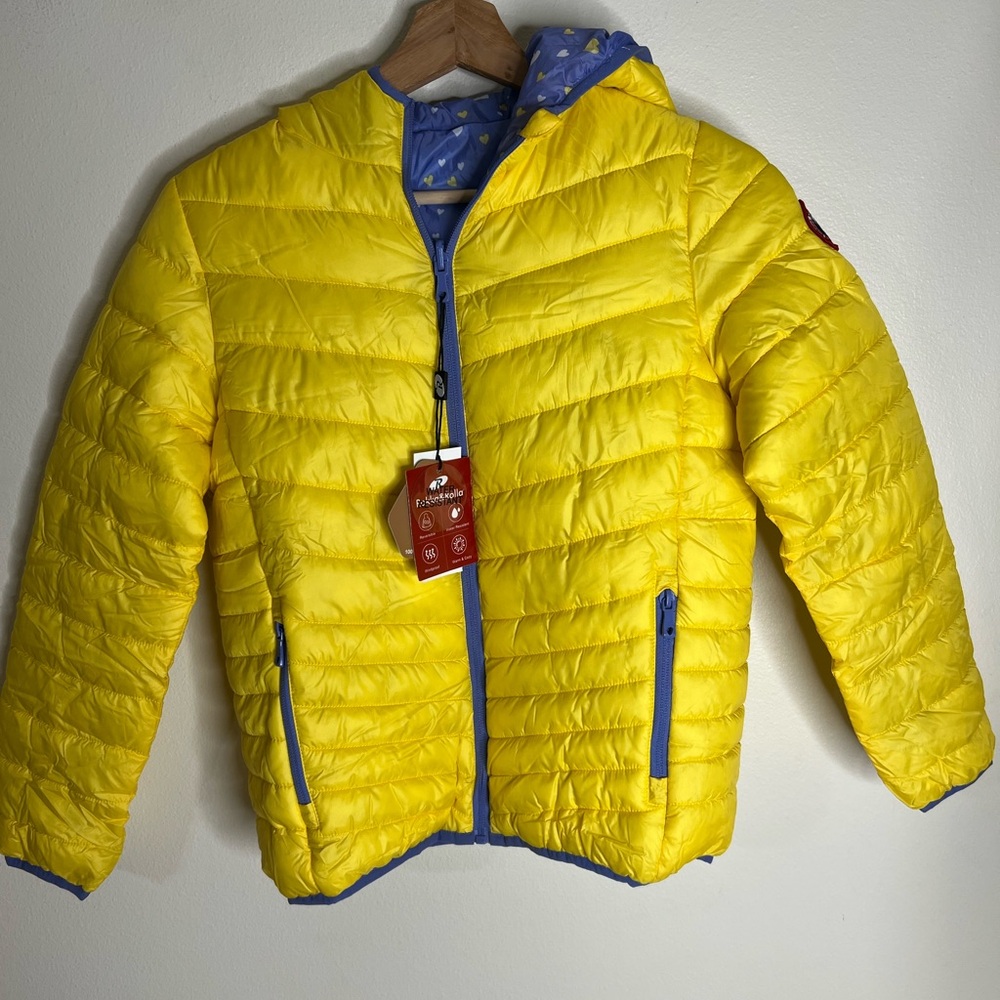 Rokka&Rolla Girls' Reversible Light Puffer Jacket Coat  size 10/12
